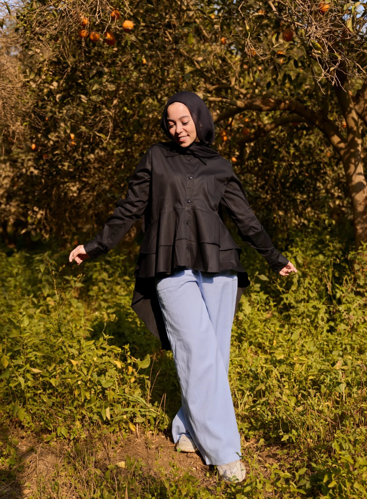 Black Lotus Blouse