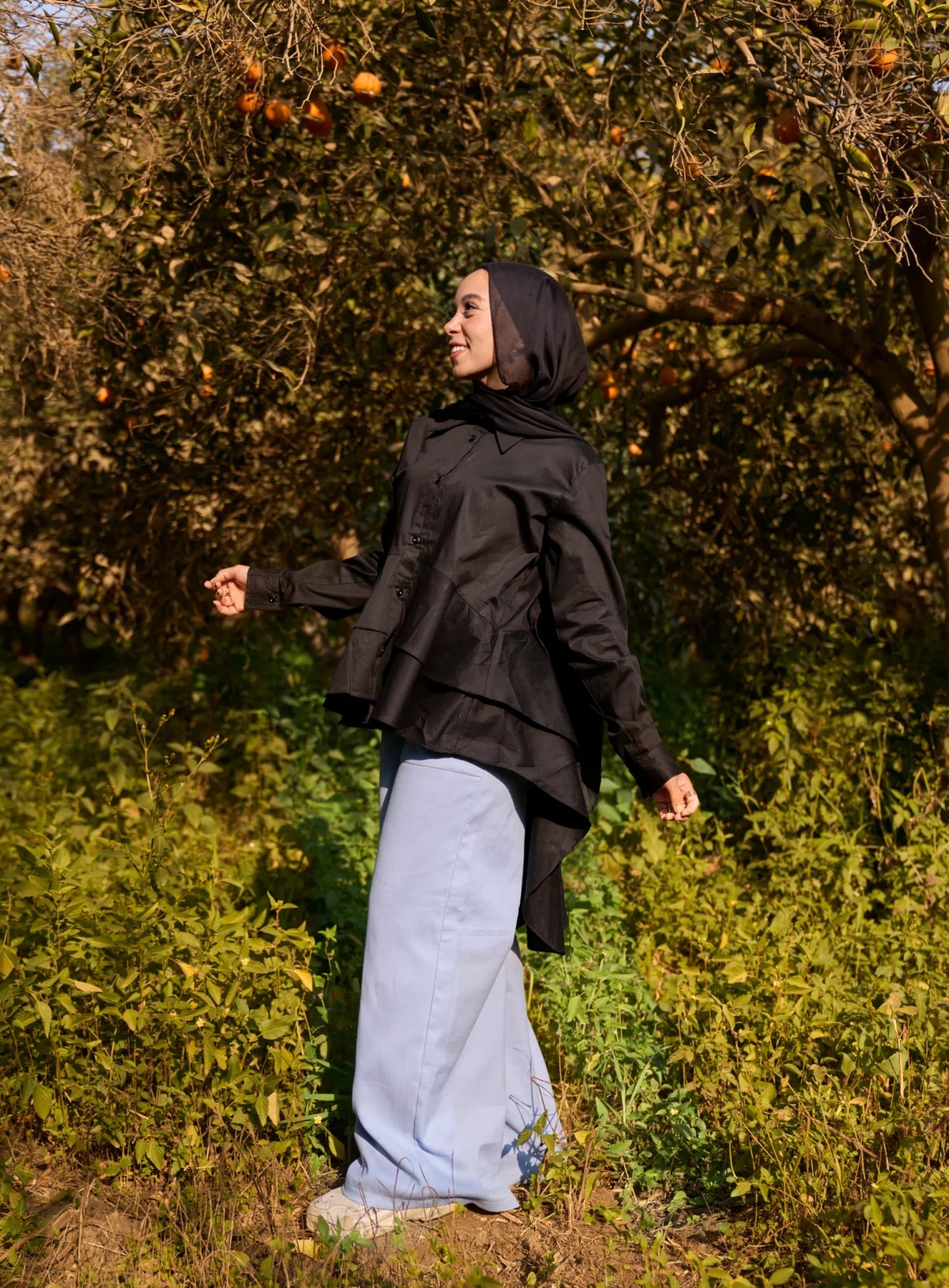 Black Lotus Blouse