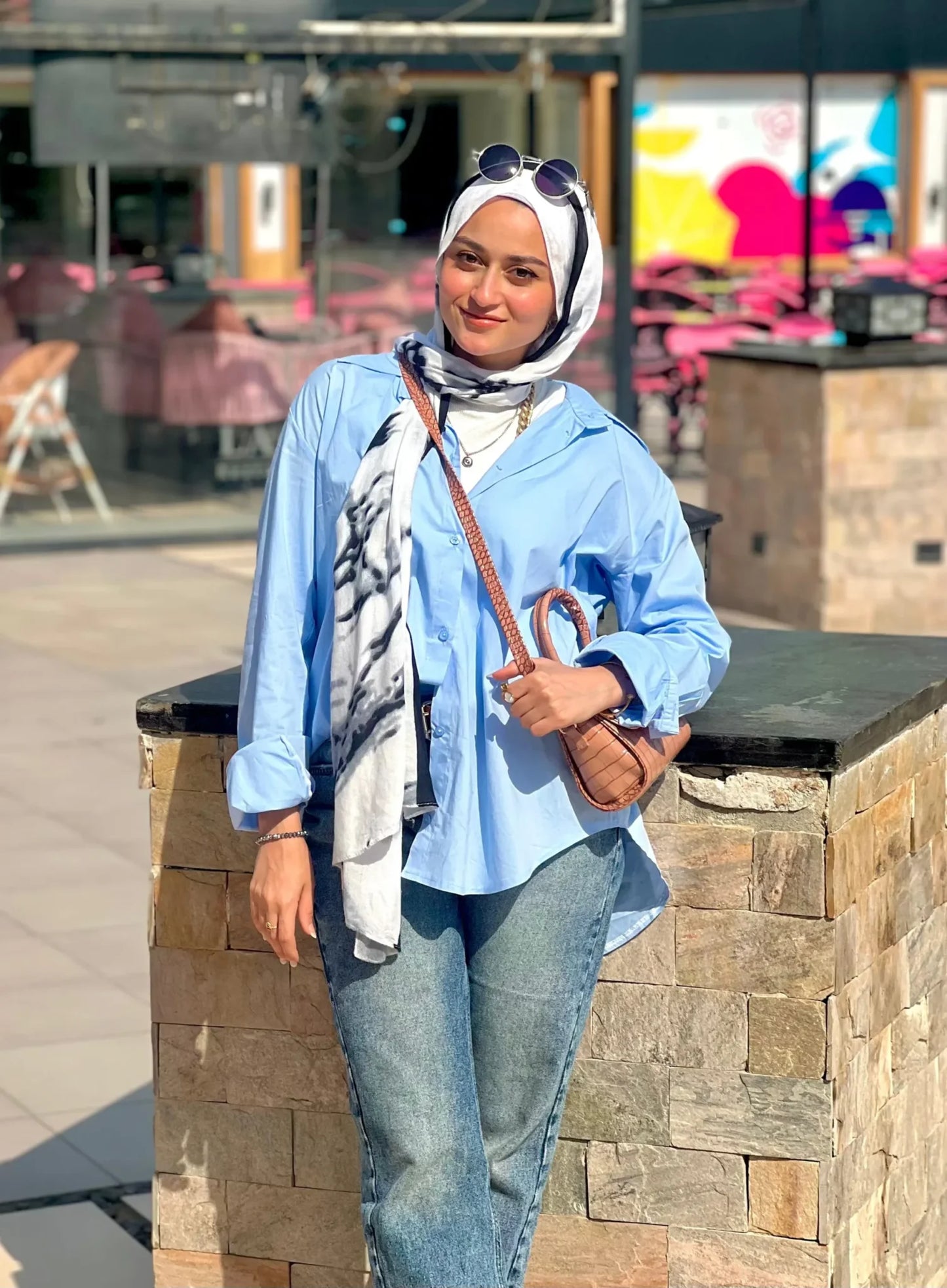 Baby Blue Short shirt