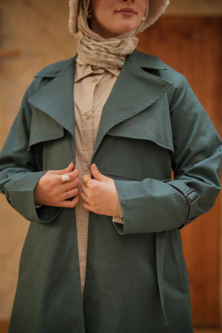 Teal Orgwan Coat