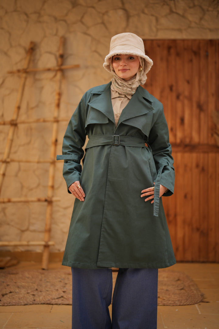 Teal Orgwan Coat
