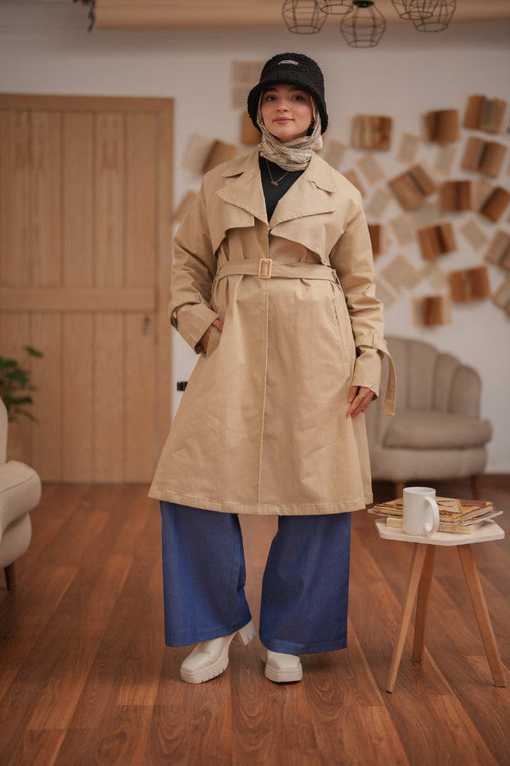 Beige Orgwan Coat