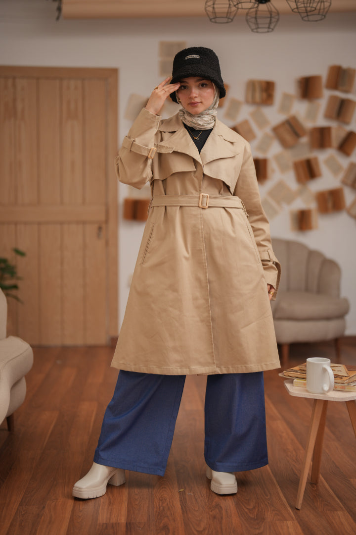 Beige Orgwan Coat
