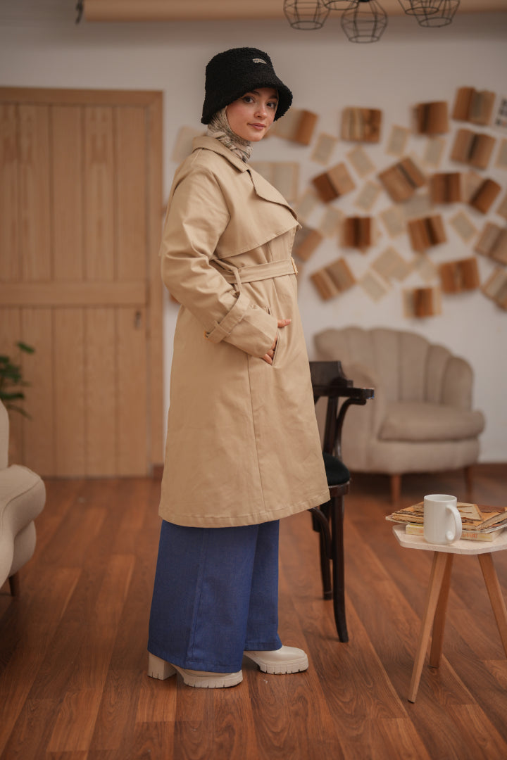 Beige Orgwan Coat