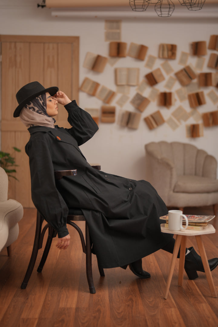 Black Bahar Coat