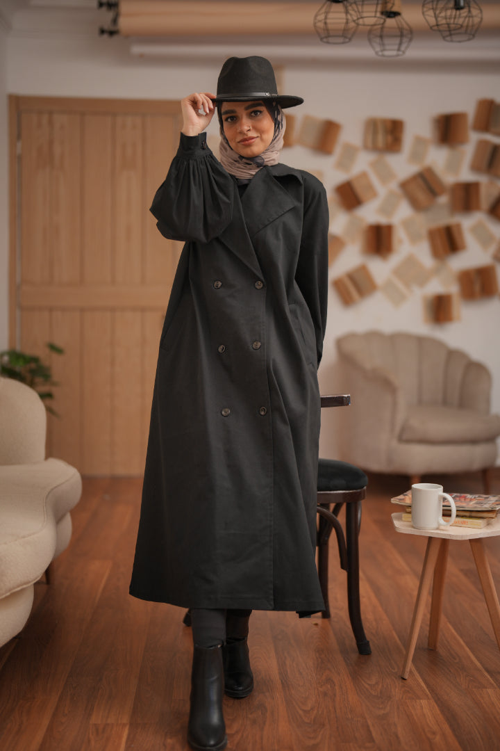 Black Bahar Coat