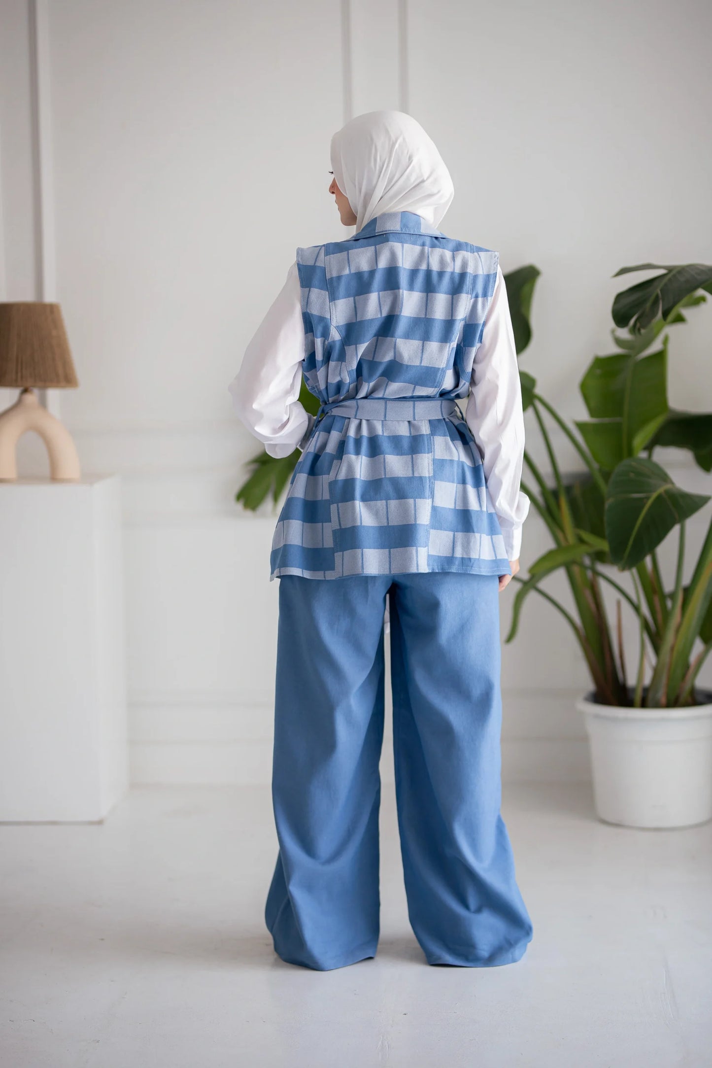 Dark Blue Denim Waistcoat