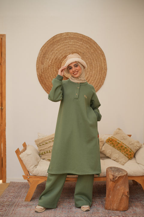 Olive Maria Hoodie Suit