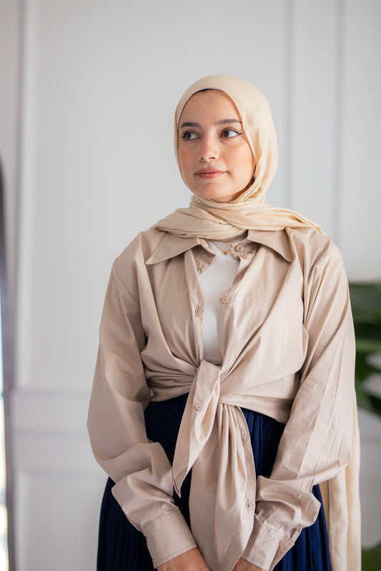 Beige Short shirt