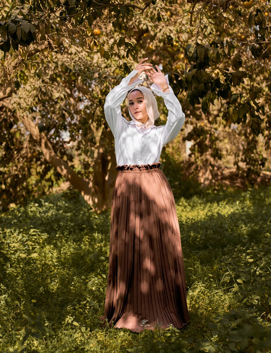 Cafe Pleated Skirt