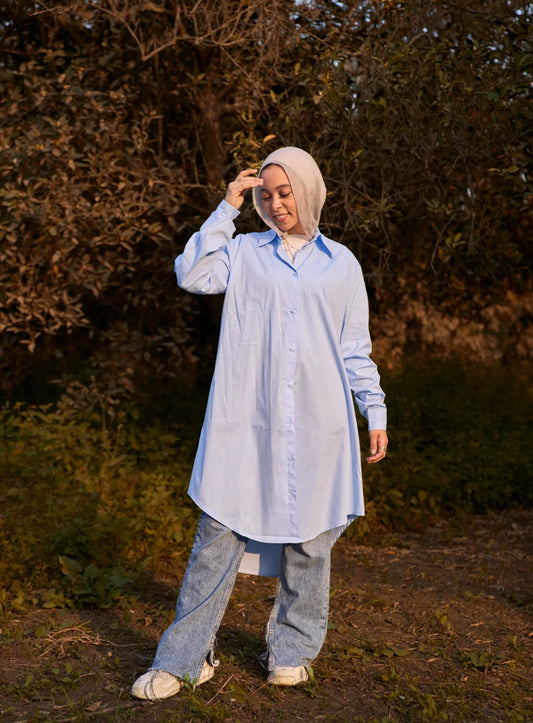 Baby Blue Long Shirt