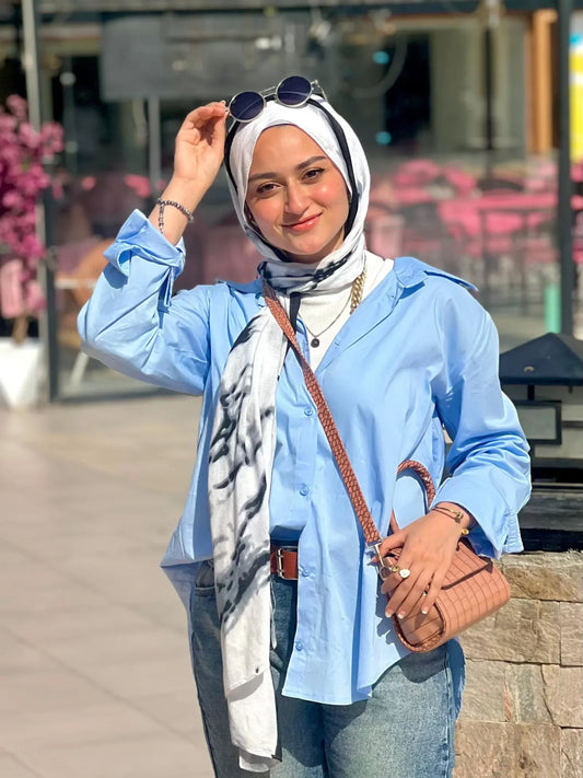 Baby Blue Short shirt