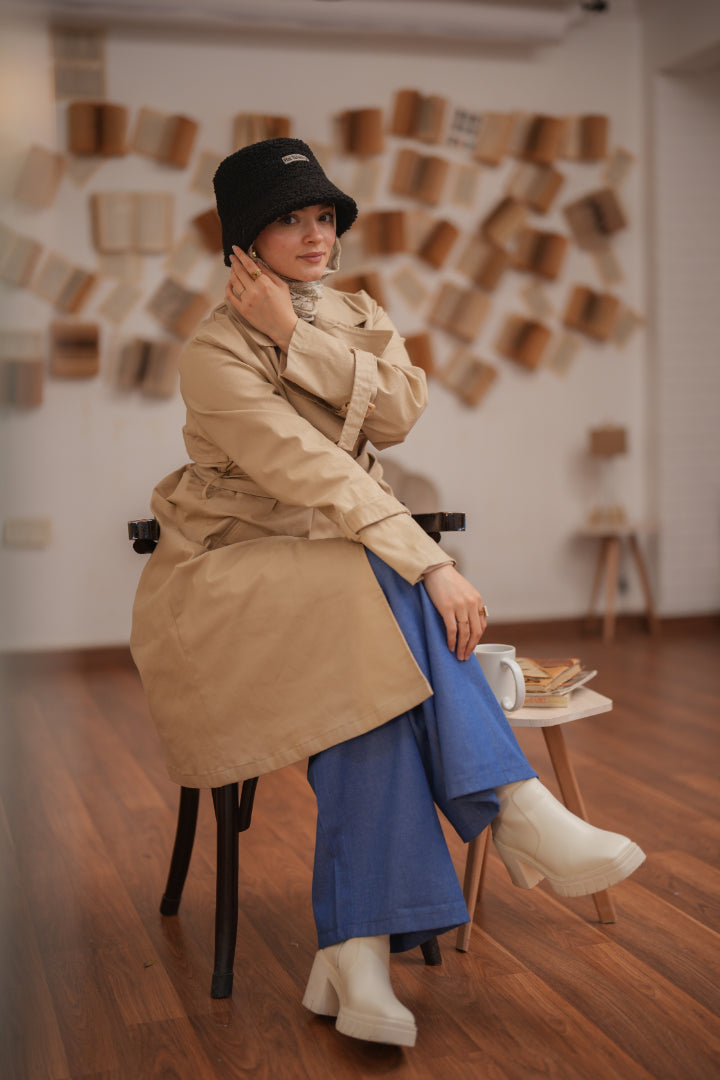 Beige Orgwan Coat