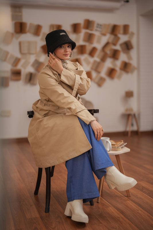 Beige Orgwan Coat