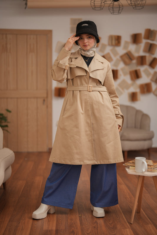 Beige Orgwan Coat