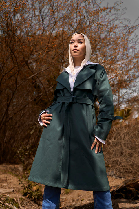 Teal London Coat