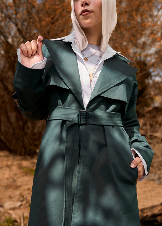 Teal London Coat