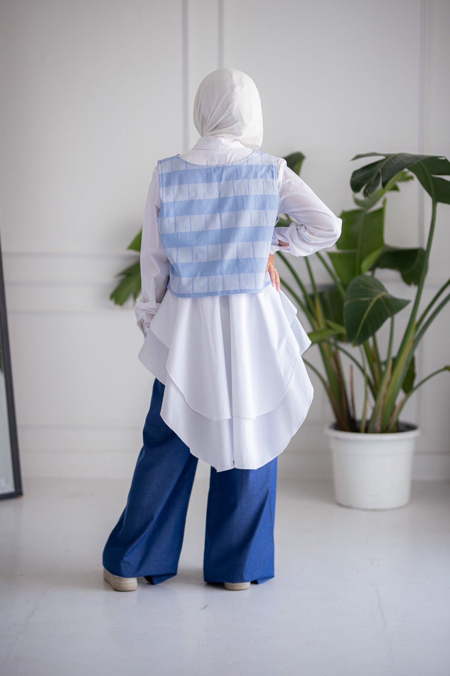 Dark Blue Denim Pants