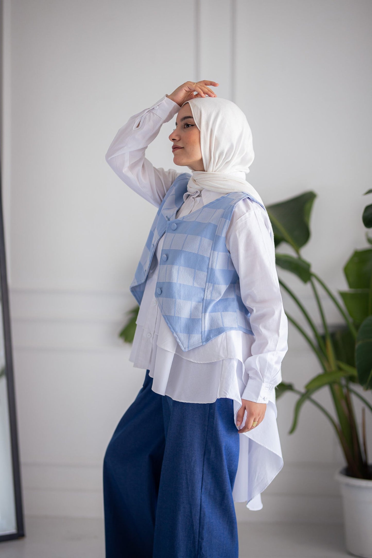 Dark Blue Denim Pants