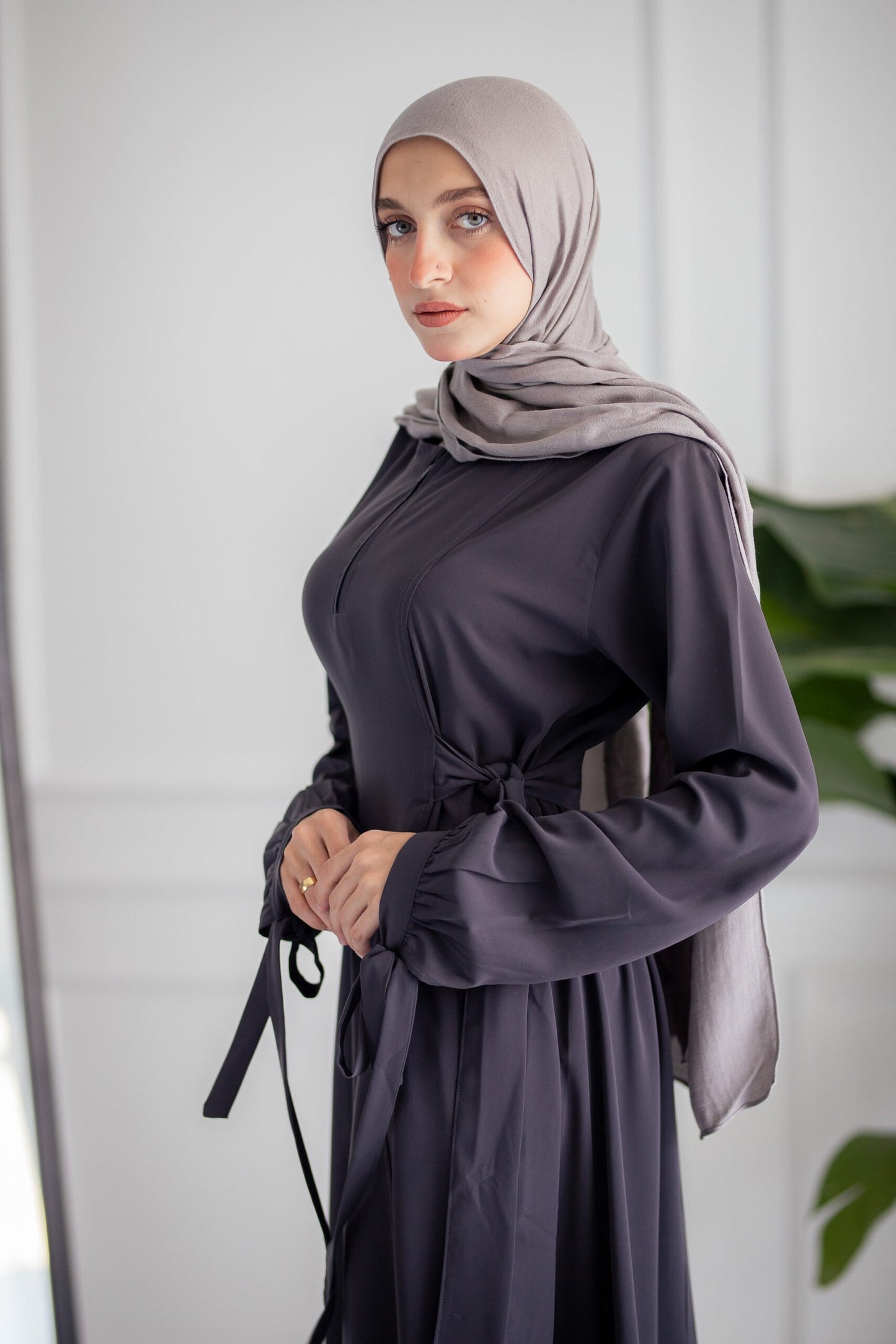 Grey Paradise Abaya