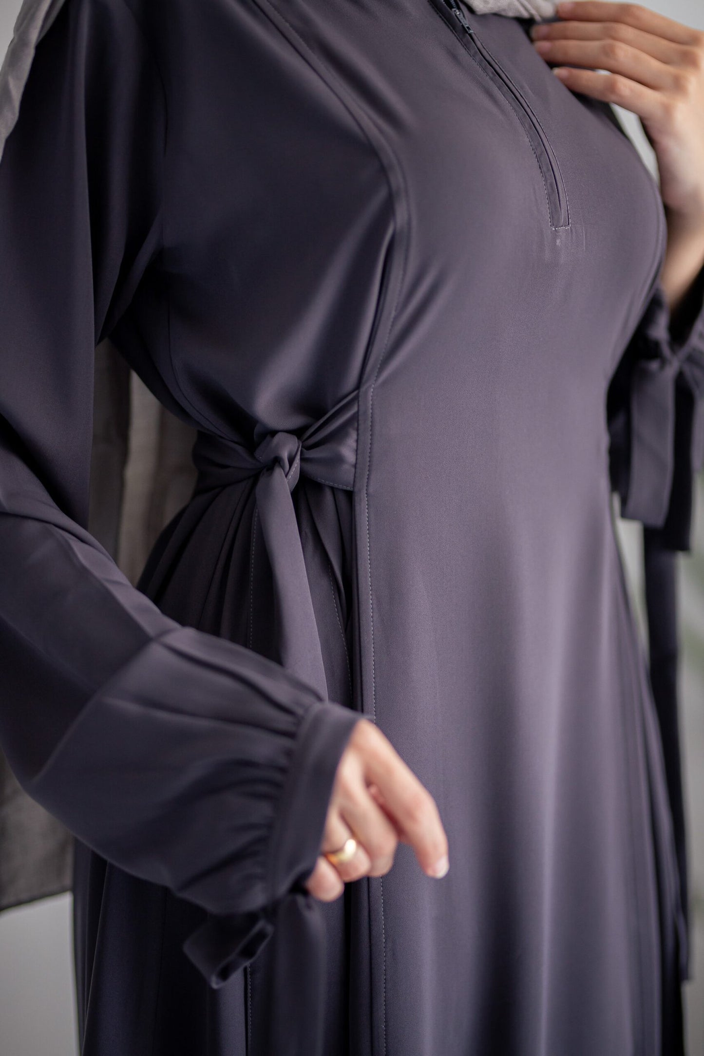 Grey Paradise Abaya